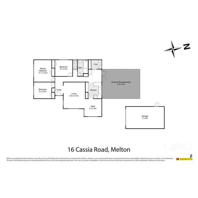 Floorplan of Homely house listing, 16 Cassia Road, Melton VIC 3337