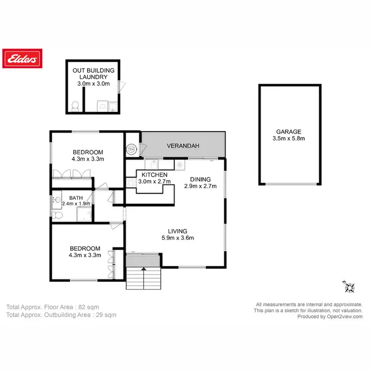 Floorplan of Homely house listing, 35 Julia Street, Swansea TAS 7190
