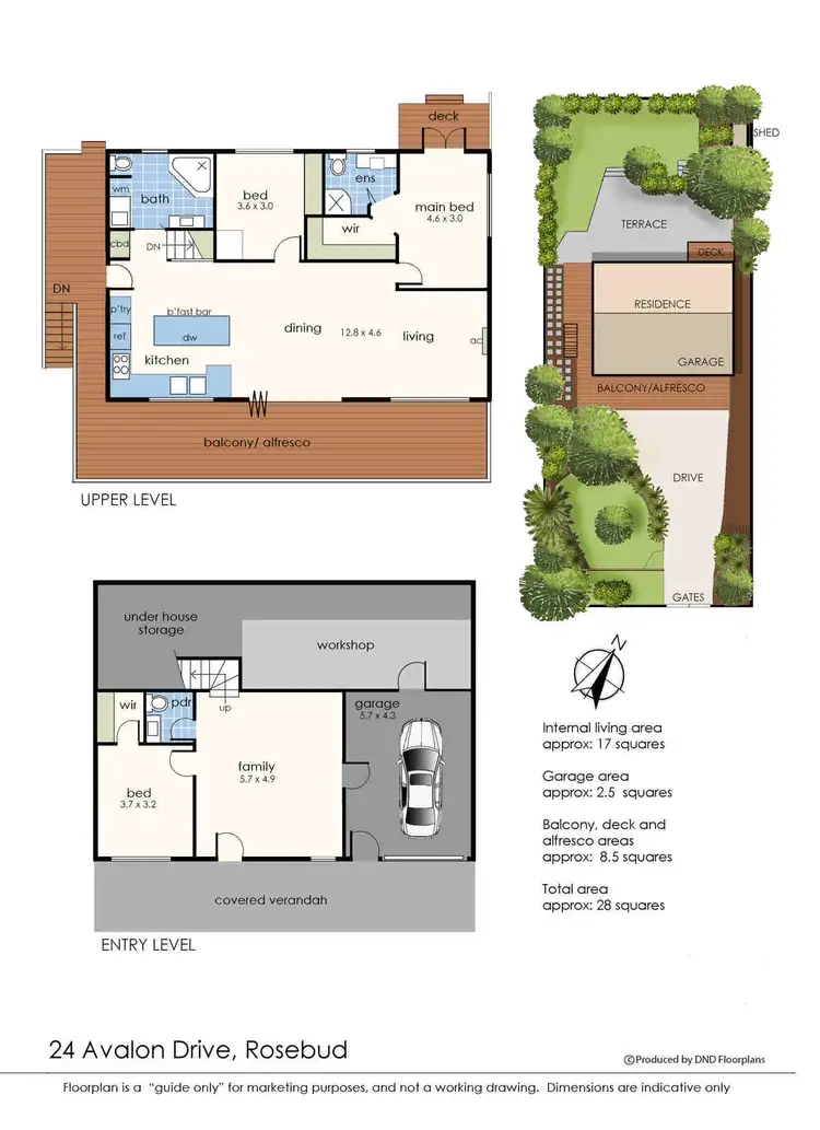 Floorplan of Homely house listing, 24 Avalon Drive, Rosebud VIC 3939