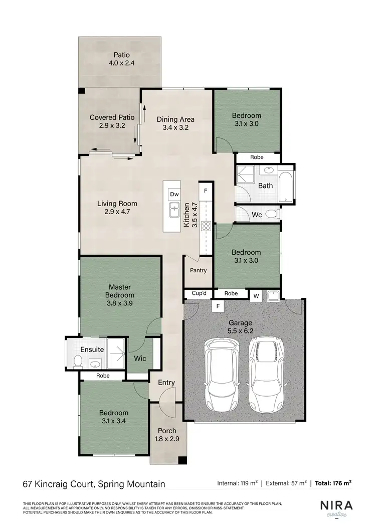 Floorplan of Homely house listing, 67 Kincraig Court, Spring Mountain QLD 4300