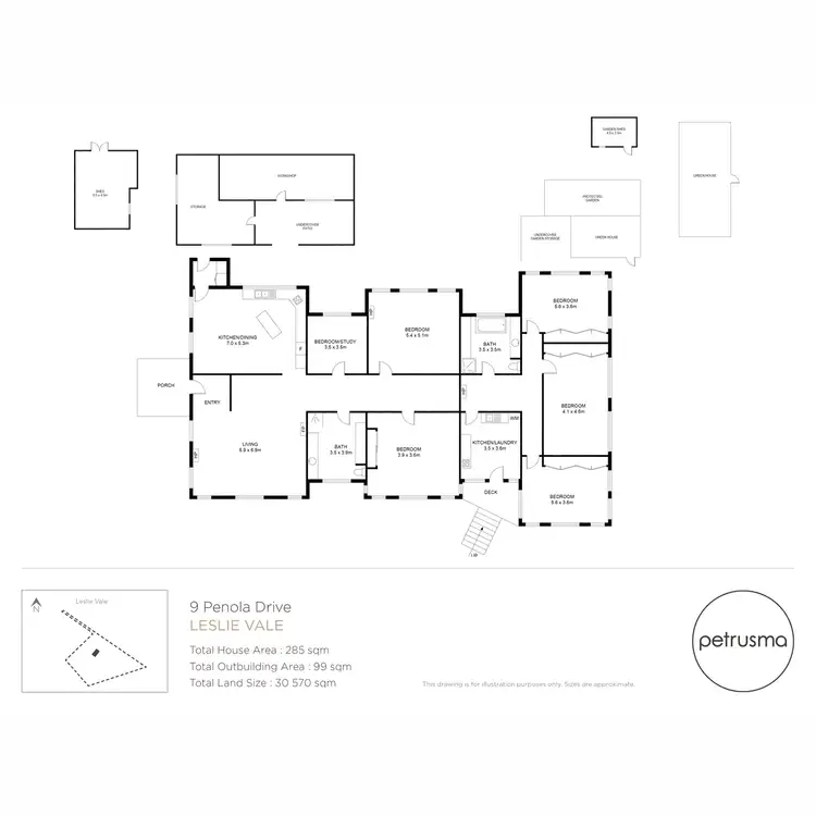 Floorplan of Homely house listing, 9 Penola Drive, Leslie Vale TAS 7054