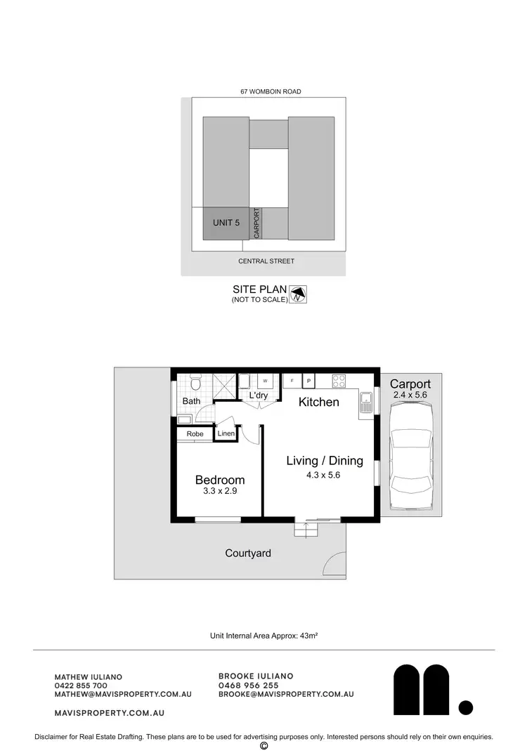 Floorplan of Homely apartment listing, 5/67 Womboin Road, Lambton NSW 2299