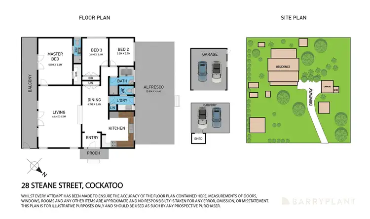 Floorplan of Homely house listing, 28 Steane Street, Cockatoo VIC 3781