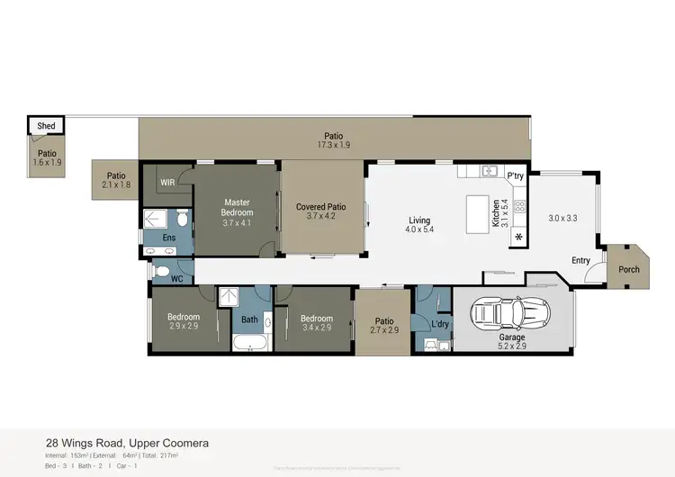 Floorplan of Homely house listing, 28 Wings Road, Upper Coomera QLD 4209