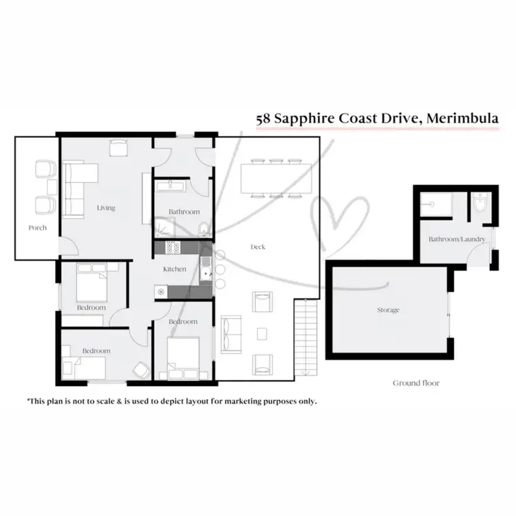 Floorplan of Homely house listing, 58 Sapphire Coast Drive, Merimbula NSW 2548
