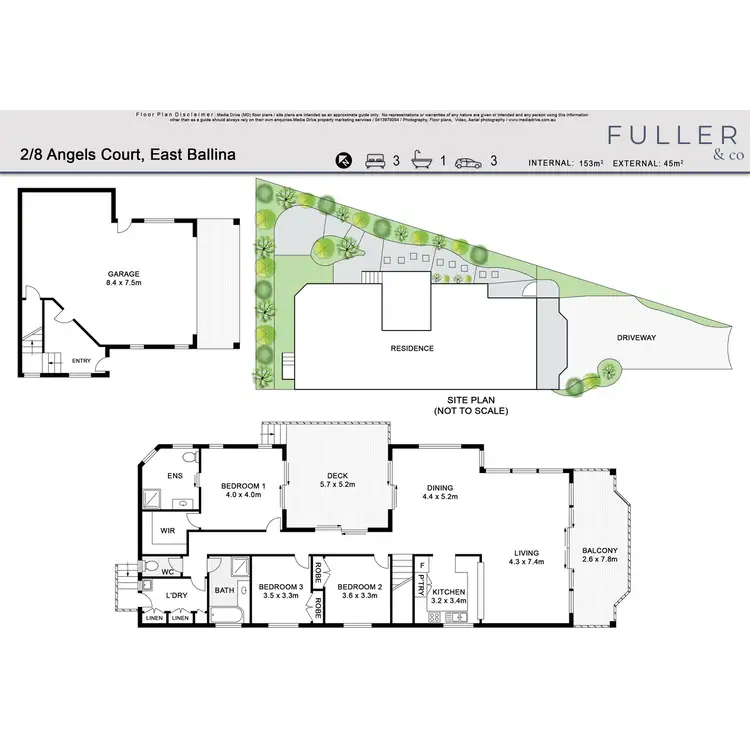 Floorplan of Homely house listing, 2/8 Angels Court, East Ballina NSW 2478
