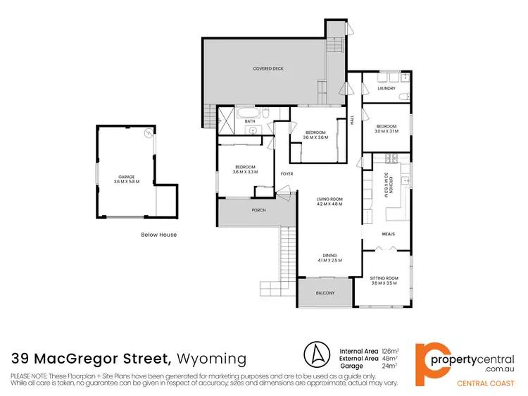 Floorplan of Homely house listing, 39 MacGregor Street, Wyoming NSW 2250