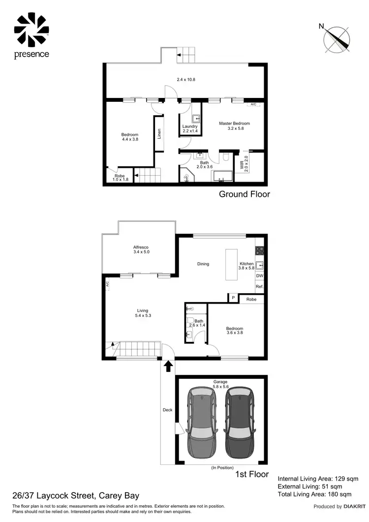 Floorplan of Homely unit listing, 26/37 Laycock Street, Carey Bay NSW 2283
