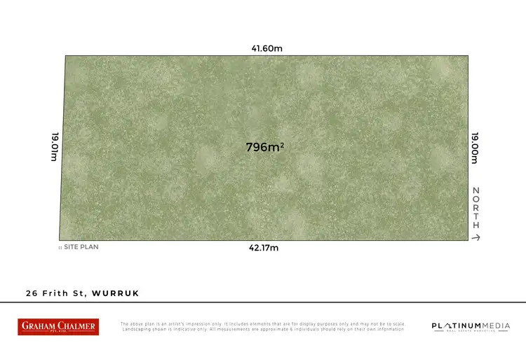 Floorplan of Homely land listing, 26 Frith Street, Wurruk VIC 3850