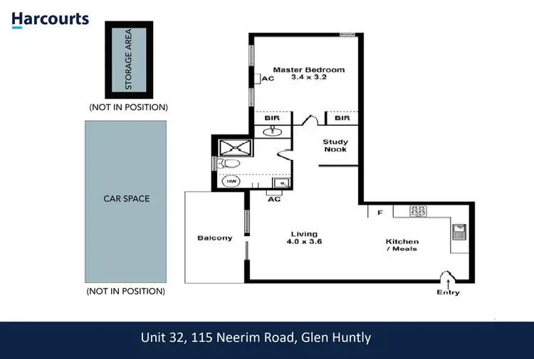 Floorplan of Homely apartment listing, 32/115 Neerim Road, Glen Huntly VIC 3163