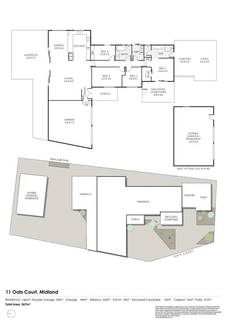 Floorplan of Homely house listing, 11 Oats Court, Midland WA 6056