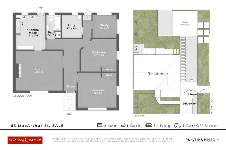 Floorplan of Homely house listing, 53 Macarthur Street, Sale VIC 3850