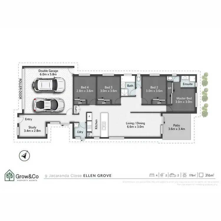 Floorplan of Homely house listing, 9 Jacaranda Close, Ellen Grove QLD 4078