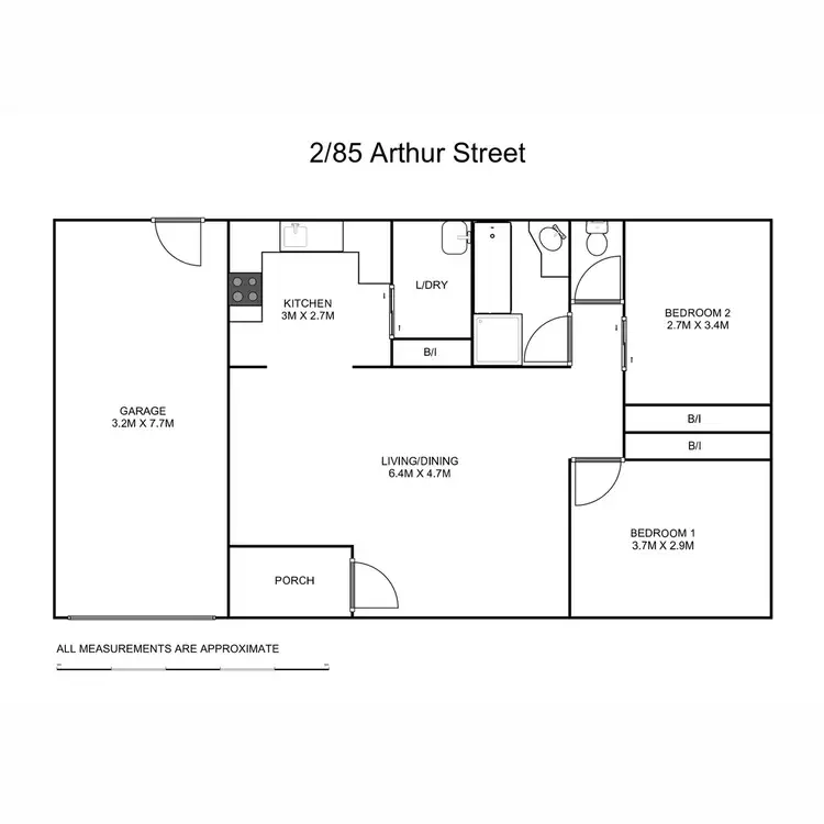 Floorplan of Homely house listing, 2/85 Arthur Street, Grafton NSW 2460