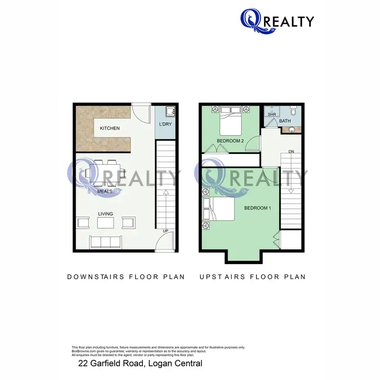 Floorplan of Homely townhouse listing, 22 Garfield Road, Logan Central QLD 4114