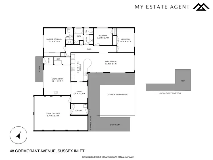 Floorplan of Homely house listing, 48 Cormorant Avenue, Sussex Inlet NSW 2540