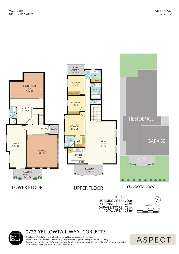 Floorplan of Homely house listing, 2/22 Yellowtail Way, Corlette NSW 2315