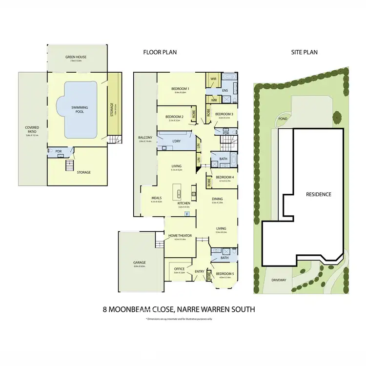 Floorplan of Homely house listing, 8 Moonbeam Close, Narre Warren South VIC 3805