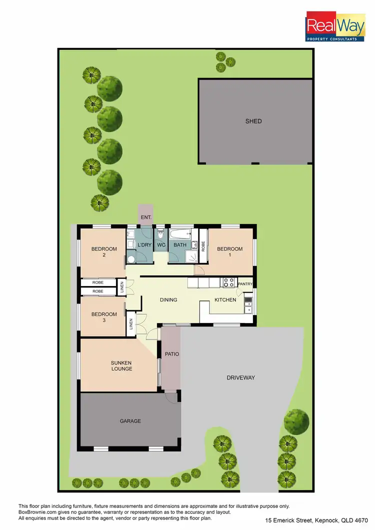 Floorplan of Homely house listing, 15 Emerick Street, Kepnock QLD 4670