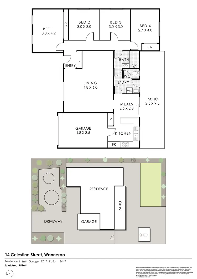 Floorplan of Homely house listing, 14 Celestine Street, Wanneroo WA 6065