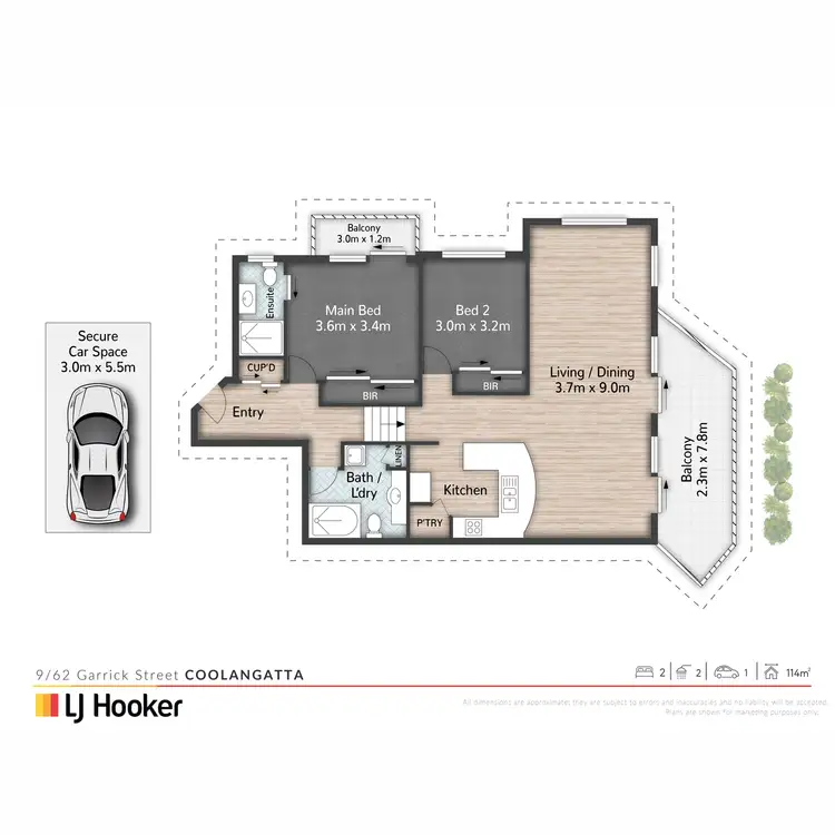 Floorplan of Homely unit listing, 9/62 Garrick Street, Coolangatta QLD 4225