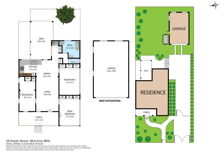 Floorplan of Homely house listing, 25 Estate Street, West End QLD 4810