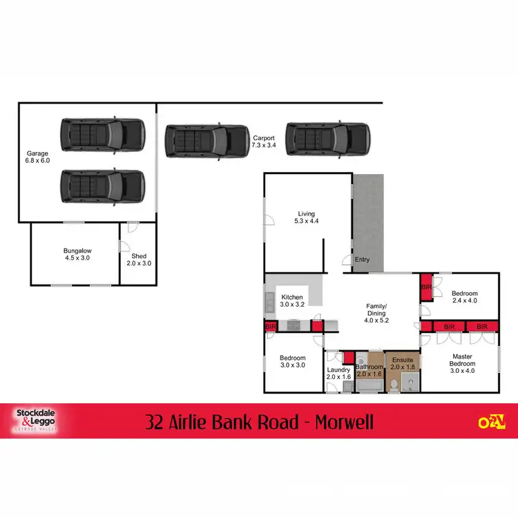 Floorplan of Homely house listing, 32 Airlie Bank Road, Morwell VIC 3840