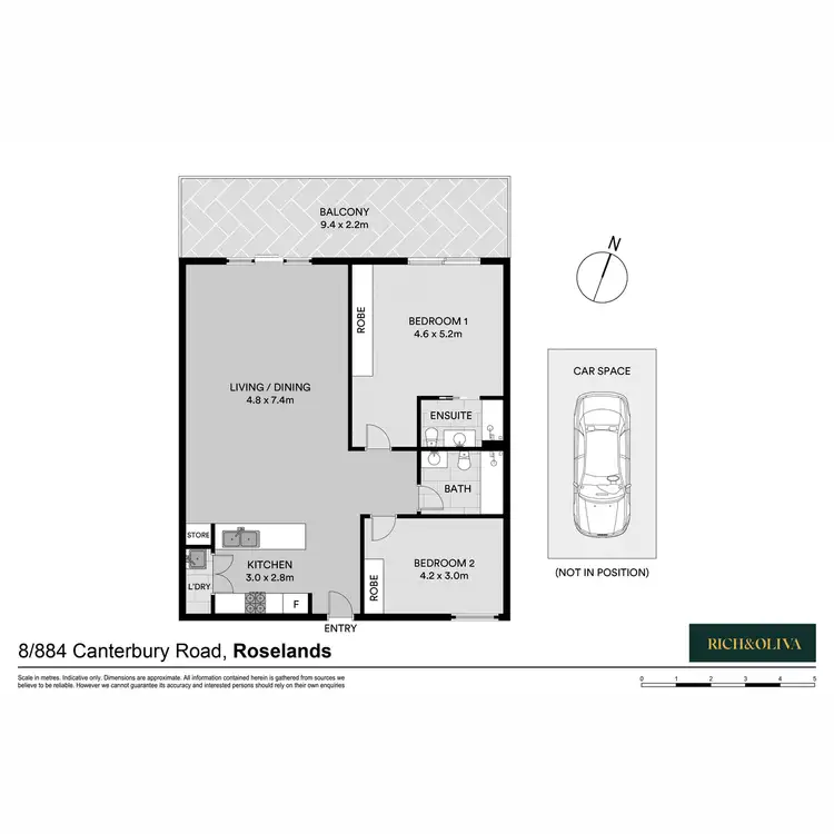 Floorplan of Homely apartment listing, 8/884 Canterbury Road.,, Roselands NSW 2196