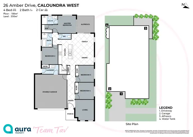 Floorplan of Homely house listing, 26 Amber Drive, Caloundra West QLD 4551