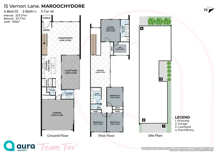 Floorplan of Homely house listing, 15 Vernon Lane, Maroochydore QLD 4558