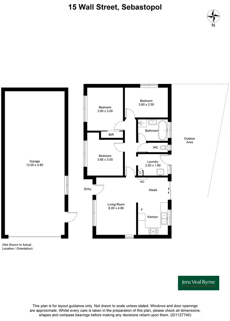 Floorplan of Homely house listing, 15 Wall Street, Sebastopol VIC 3356