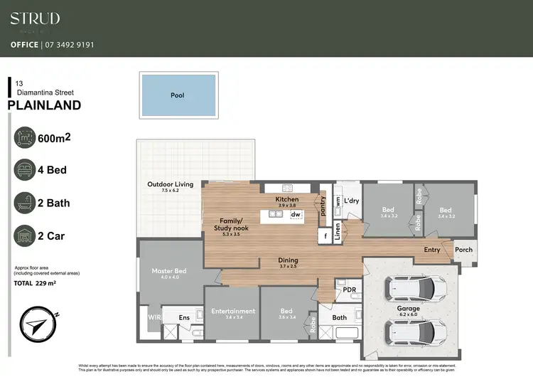Floorplan of Homely house listing, 13 Diamantina Street, Plainland QLD 4341