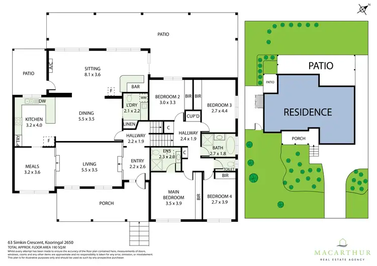 Floorplan of Homely house listing, 63 Simkin Crescent, Kooringal NSW 2650