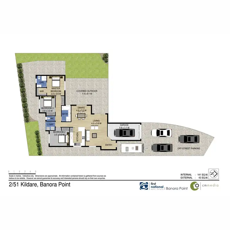 Floorplan of Homely semi-detached listing, 2/51 Kildare Drive, Banora Point NSW 2486