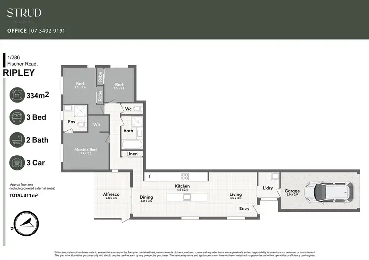 Floorplan of Homely house listing, 1/286 Fischer Road, Ripley QLD 4306