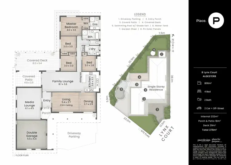 Floorplan of Homely house listing, 8 Lynx Court, Algester QLD 4115