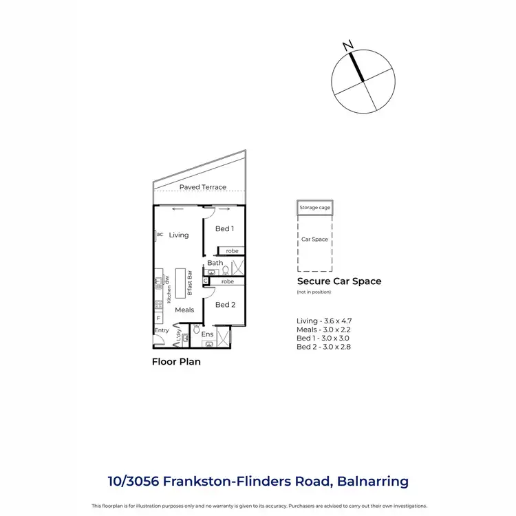 Floorplan of Homely apartment listing, 10/3056 Frankston Flinders Road, Balnarring VIC 3926