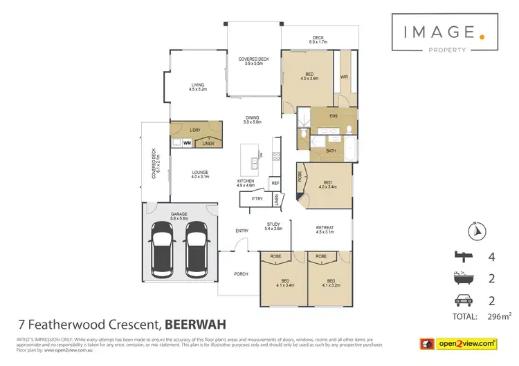 Floorplan of Homely house listing, 7 Featherwood Crescent, Beerwah QLD 4519
