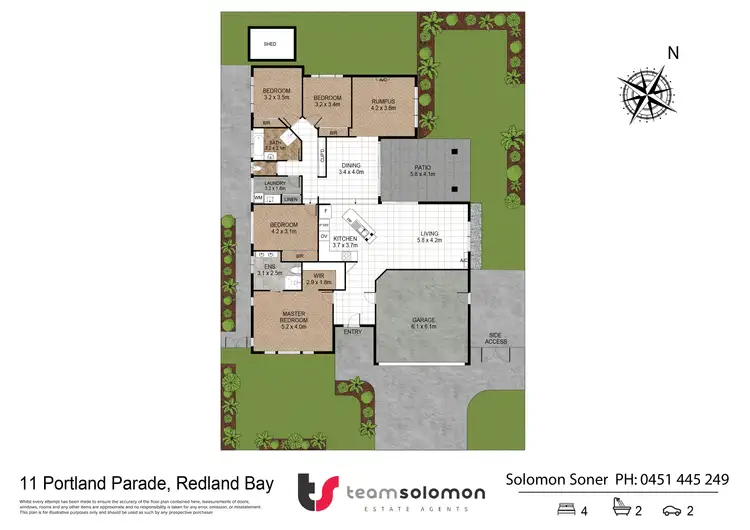 Floorplan of Homely house listing, 11 Portland Parade, Redland Bay QLD 4165