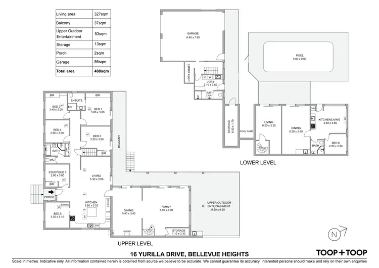 Floorplan of Homely house listing, 16 Yurilla Drive, Bellevue Heights SA 5050