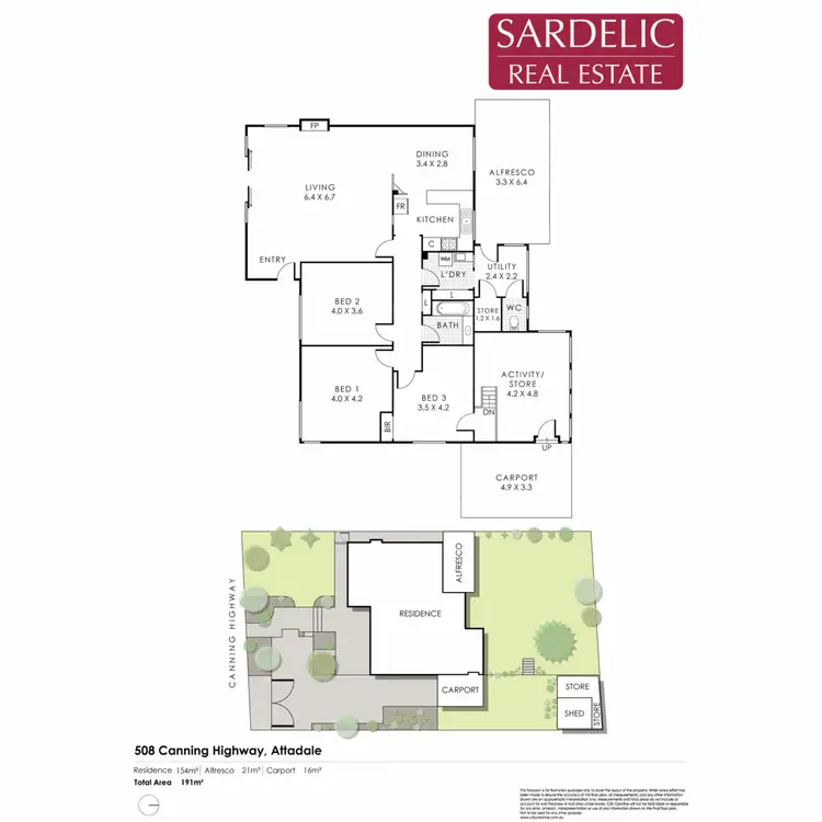Floorplan of Homely house listing, 508 Canning Highway, Attadale WA 6156