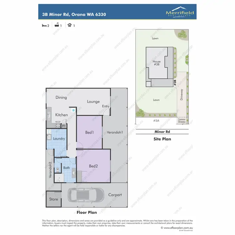 Floorplan of Homely house listing, 3B Minor Road, Orana WA 6330