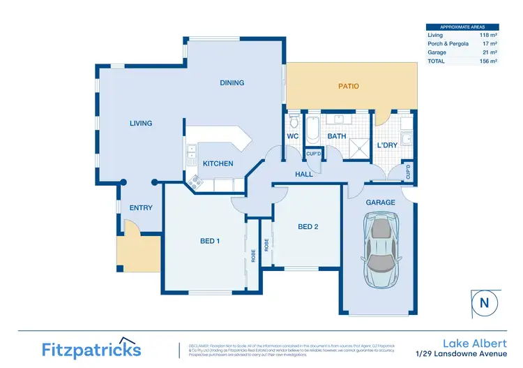 Floorplan of Homely house listing, 1/29 Lansdowne Avenue, Lake Albert NSW 2650