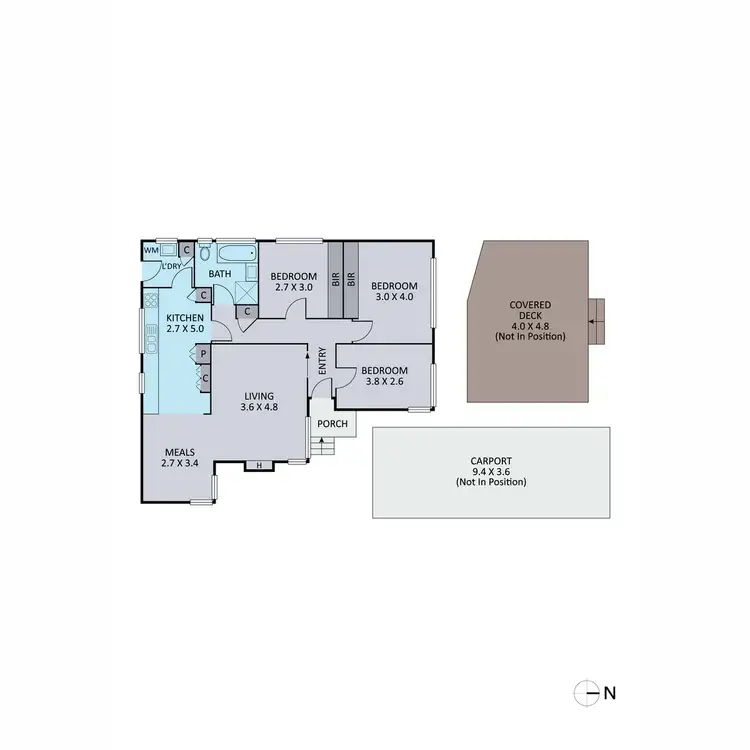 Floorplan of Homely house listing, 57 Edina Road, Ferntree Gully VIC 3156