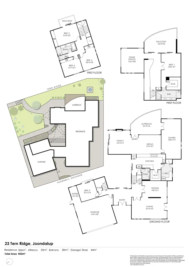 Floorplan of Homely house listing, 23 Tern Ridge, Joondalup WA 6027