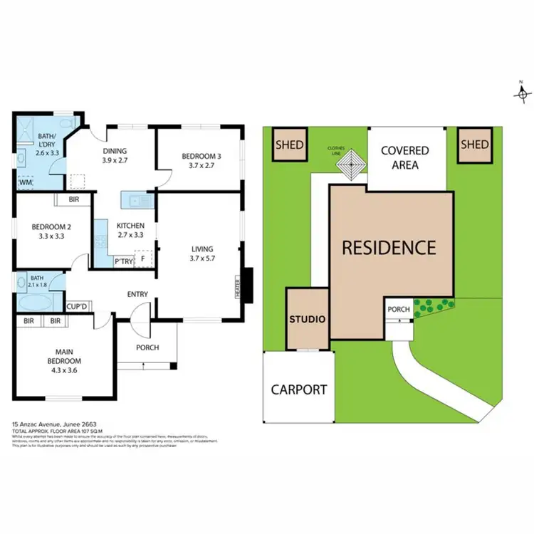 Floorplan of Homely house listing, 15A Anzac Avenue, Junee NSW 2663