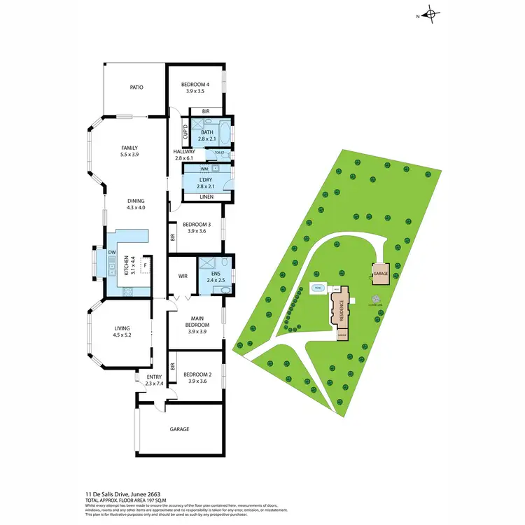 Floorplan of Homely house listing, 11 De Salis Drive, Junee NSW 2663