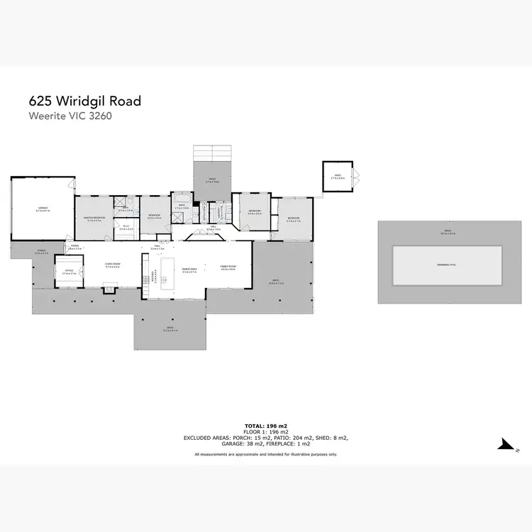 Floorplan of Homely rural property listing, 625 Wiridgil Road, Camperdown VIC 3260