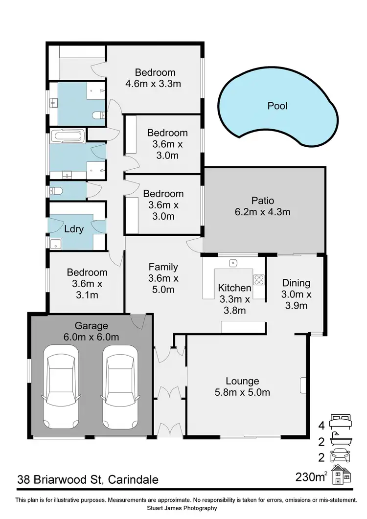 Floorplan of Homely house listing, 38 Briarwood Street, Carindale QLD 4152