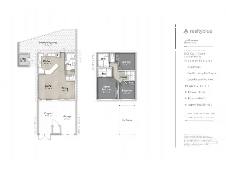 Floorplan of Homely townhouse listing, 8/2 Karri Court, Burleigh Heads QLD 4220